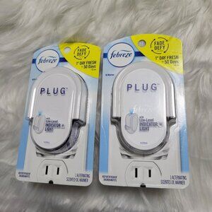 Febreze Plug In Air Freshener Scented Oil Refill Warmer Device Set